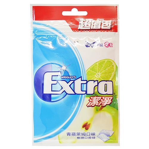 Extra 潔淨口香糖超值包-青蘋萊姆(62g/袋) [大買家]