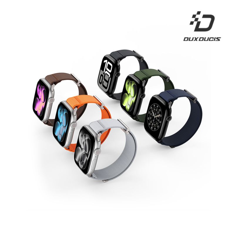 DUX DUCIS Apple Watch (38/40/41/42(十代)mm) YM 尼龍編織磁吸錶帶 手錶帶 表帶 回環表帶 長度自由調整