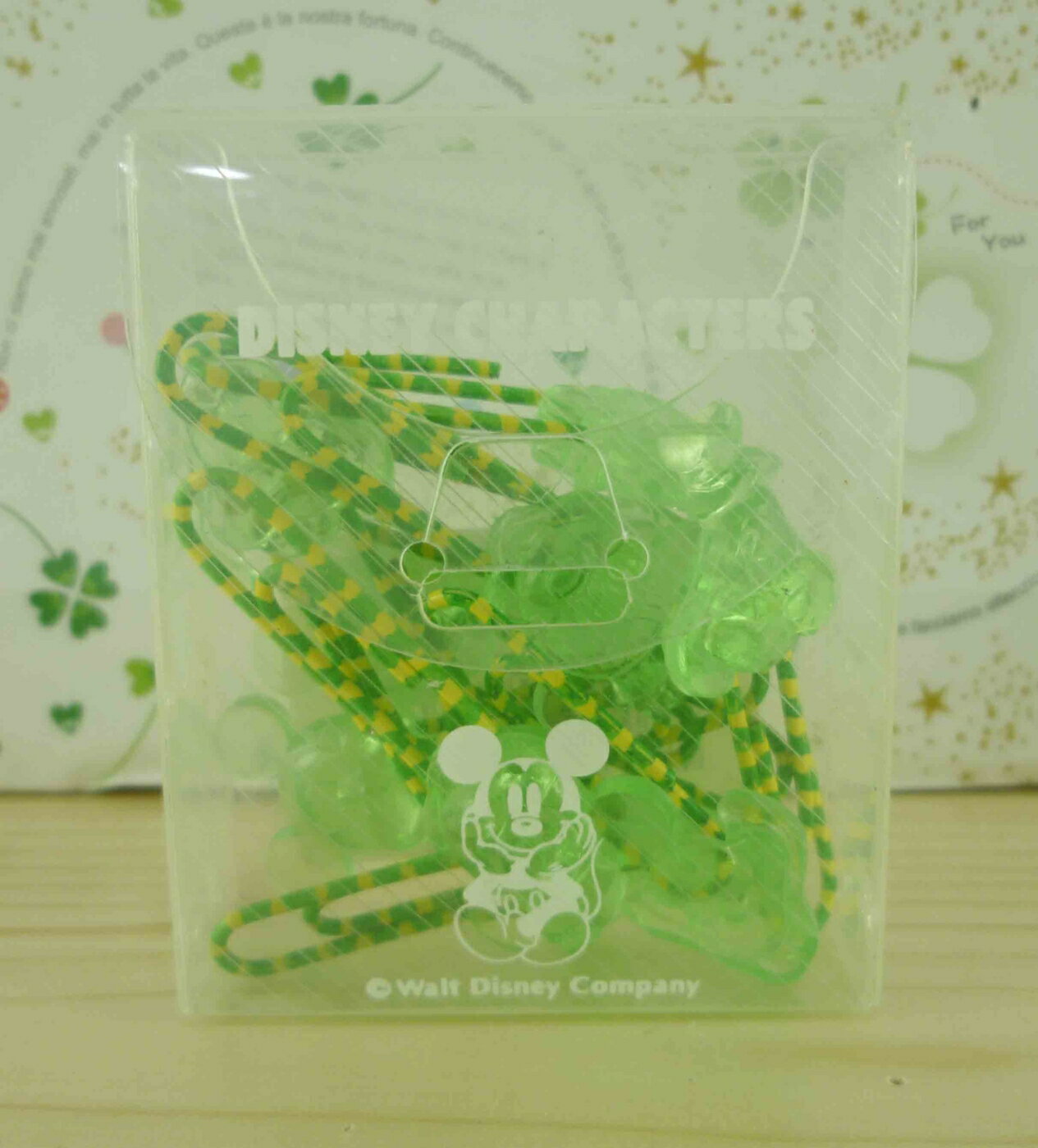 【震撼精品百貨】Micky Mouse 米奇/米妮 迴紋針-綠 震撼日式精品百貨