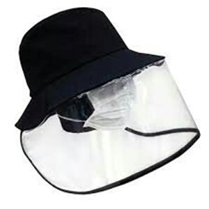 漁夫帽含防護面罩,防護帽隔離帽全罩式面罩全方位面罩