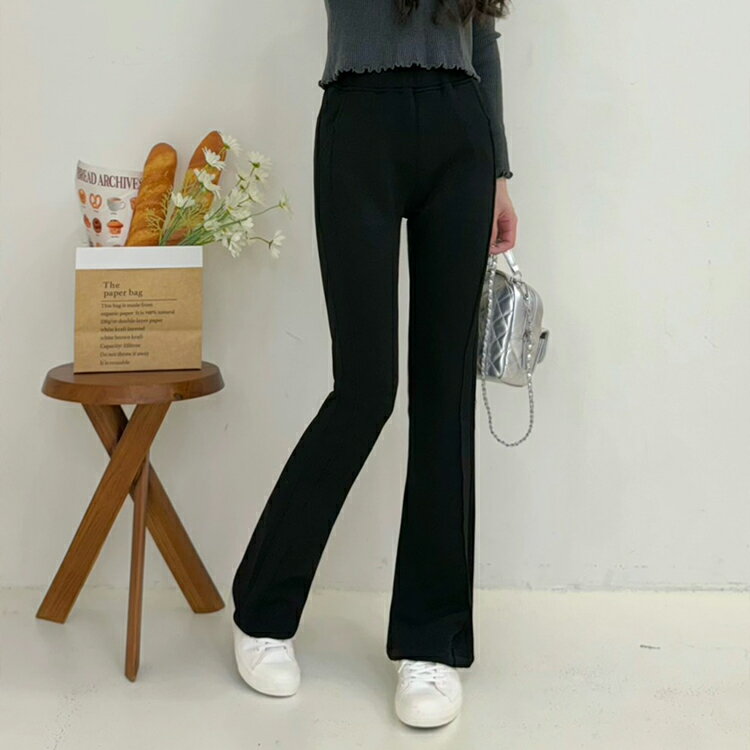 厚磅太空棉側線喇叭褲(M-3L)【B370538】