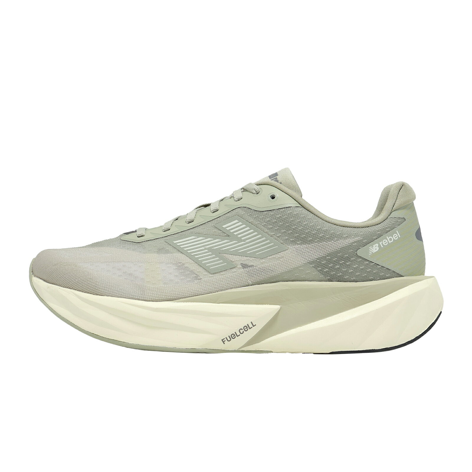 New Balance NB 競速跑鞋 FuelCell Rebel V5 2E 寬楦 男鞋 綠 米 緩衝 MFCX5N9-2E