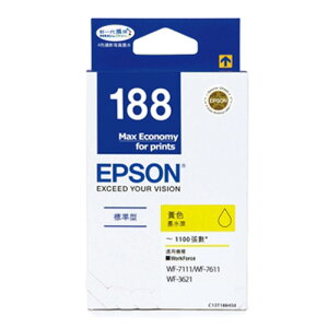 【下單享9%點數回饋】EPSON 原廠墨水匣 T188450 (黃) 適用 WF-3621/WF-7111/WF-7611