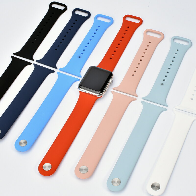 蘋果手錶錶帶 【官網款】適用applewatch錶帶6蘋果手錶帶硅膠『XY12905』 0