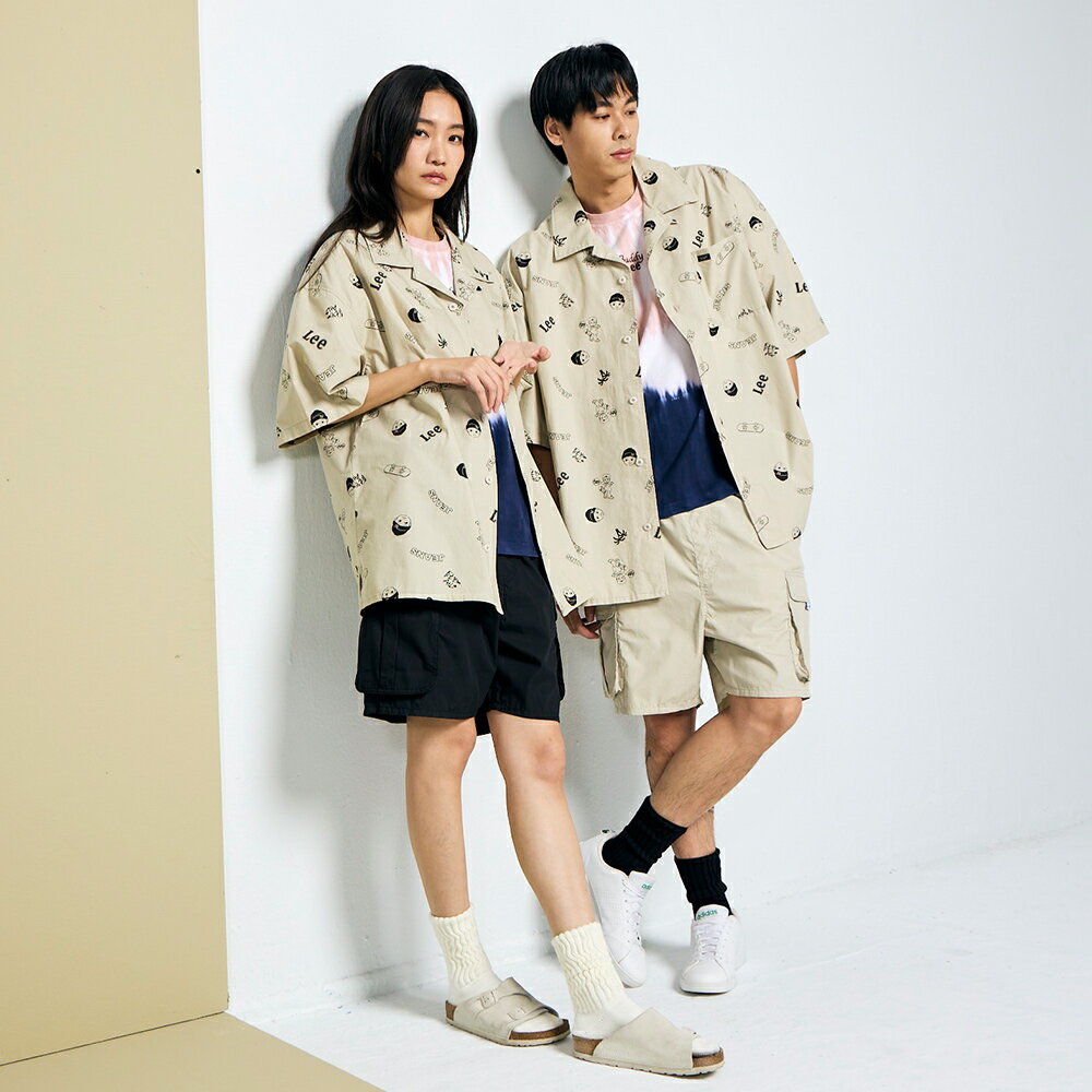 Lee 男女同款 寬鬆版 素色 鬆緊褲頭 五口袋 工裝短褲 休閒短褲 | Modern & FITS’ EM ALL 3