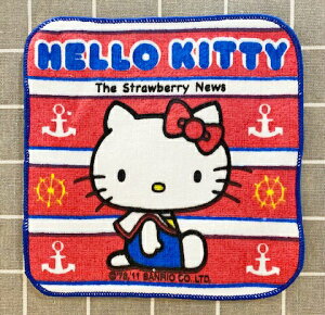 【震撼精品百貨】Hello Kitty 凱蒂貓 日本三麗鷗 KITTY小方巾/手帕-側坐#18034 震撼日式精品百貨