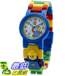[106美國直購] 兒童手錶 LEGO Classic Kids Minifigure Link Buildable Watch black/yello plastic 28mm case