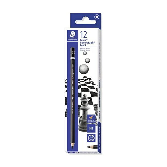 【STAEDTLER 施德樓】黑桿專業素描專用鉛筆6入 MS100 B-G6【領券滿額再折千6/30止】