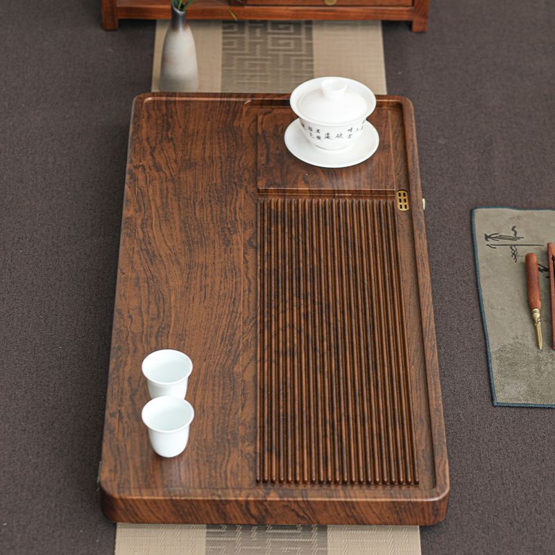 公司貨附發票 茶具/茶盤 茶盤實木家用新款幹泡客廳小茶臺整塊高階辦公室功夫茶具排水茶海 快速出貨
