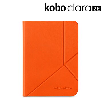 Kobo Clara 2E 原廠皮革磁感應保護殼 | 珊瑚橘