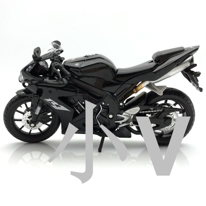 新品摩托車模型玩具雅馬哈R1合金模擬賽車機車金屬擺件成人禮物男