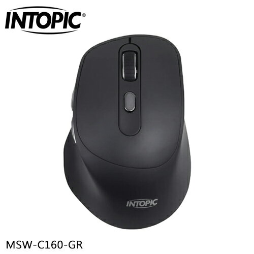 INTOPIC 廣鼎 2.4GHz 充電靜音無線滑鼠 灰 (MSW-C160)