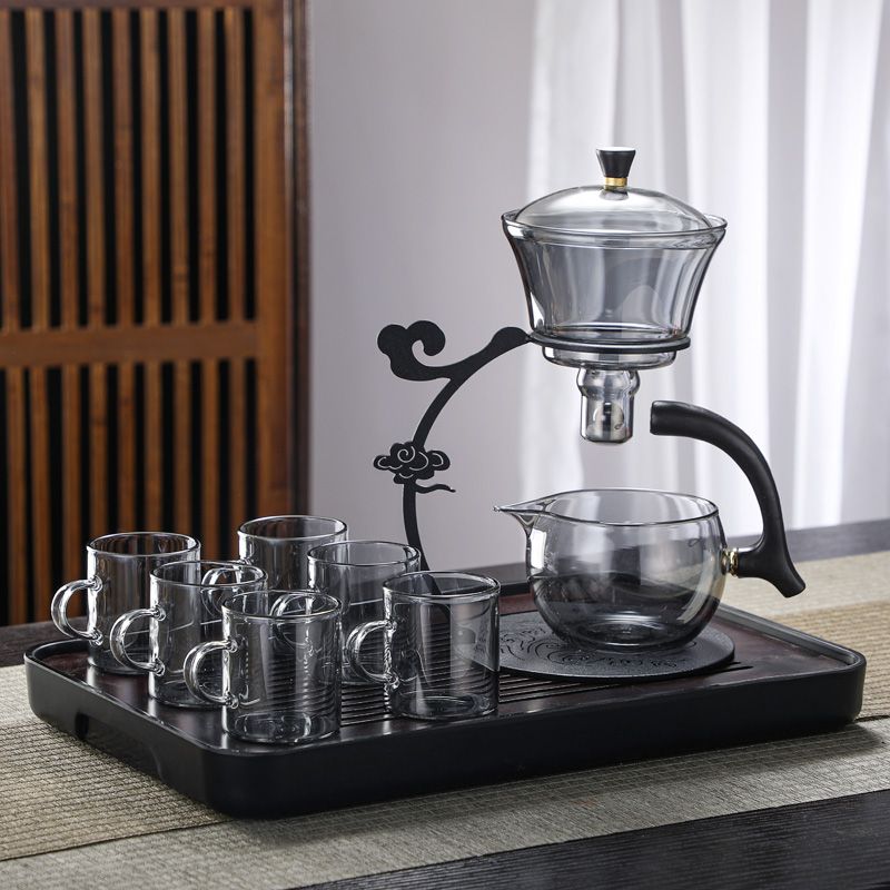 祥雲新款懶人茶具全自動泡茶具家用功夫茶壺套裝沖茶器玻璃茶壺