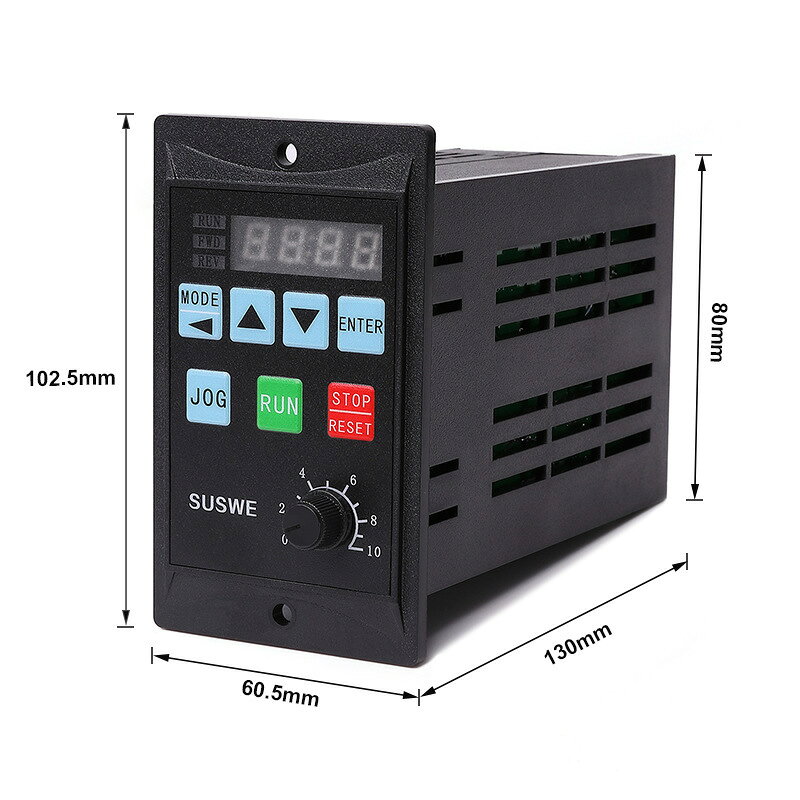 現貨T13-200W-12-H 0.2kw微型變頻器 200W400W750W三相電機調速器[DD1031001]