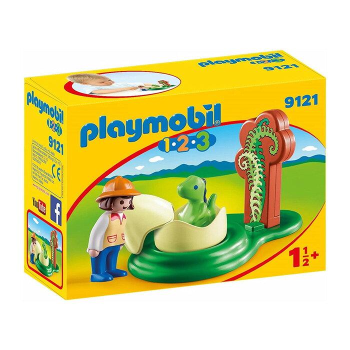 Playmobil 摩比 123系列 9121 女孩與恐龍蛋 【鯊玩具Toy Shark】