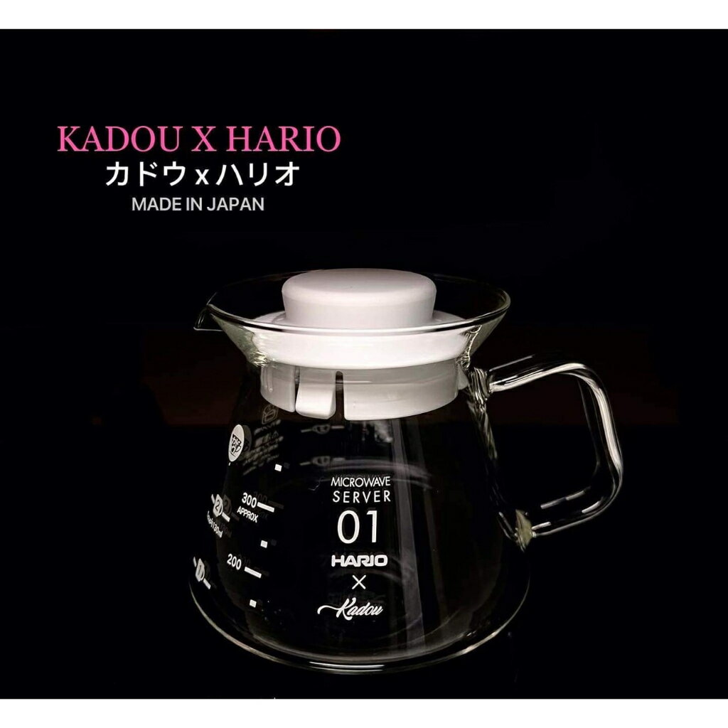 日本製 珈堂KADOU X HARIO 聯名 全玻璃 手沖 耐熱 星芒咖啡壺 XVDT-36-T-KDU