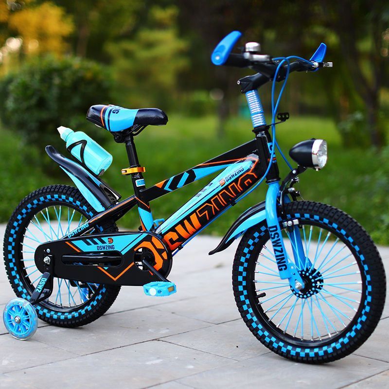 【優選百貨】新款兒童自行車6到12歲帶燈山地車5到6歲大童車9歲兒童折疊自行車