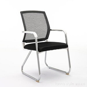 簡約家用透氣座椅 防滑腳墊加厚管壁電腦椅 家用網布辦公椅 閒庭美家