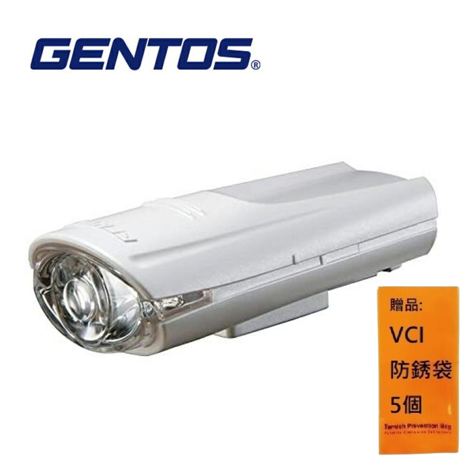 【Gentos】自行車燈 白 22流明 IPX1 BL-310WH IPX1防水防塵等級