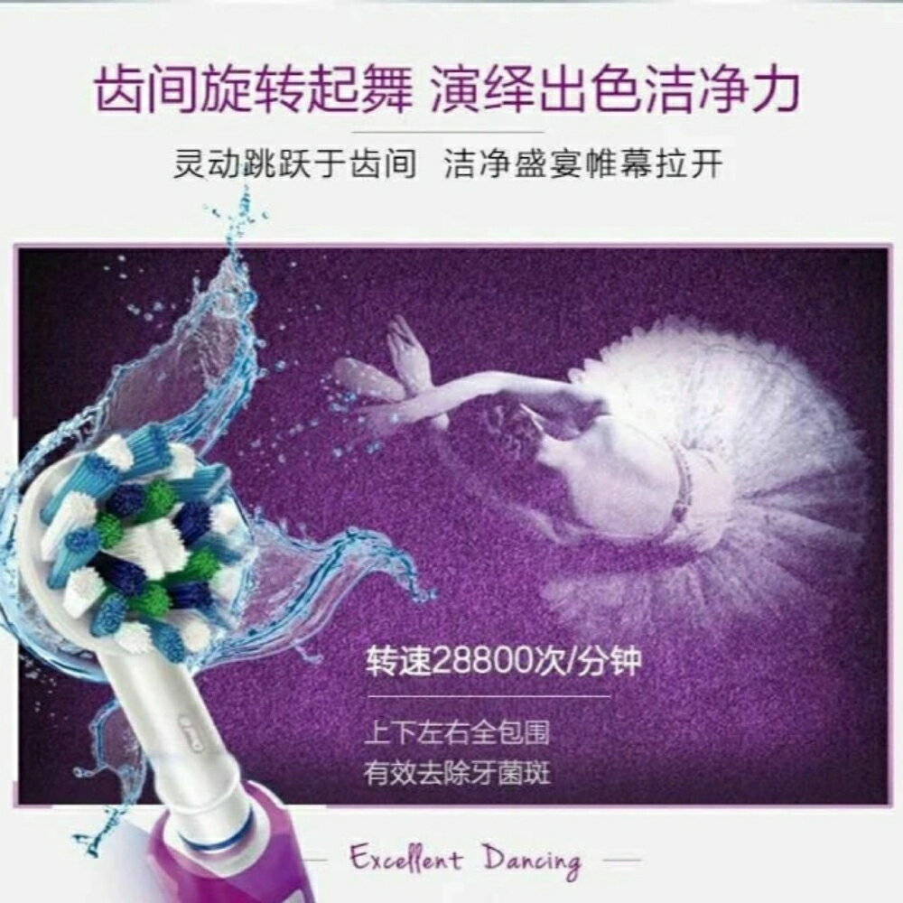 歐樂B Oral-B PRO600 PLUS 充電指示燈 魅力紫 Oral-B 電動牙刷 德國百靈  PRO600  D16 7