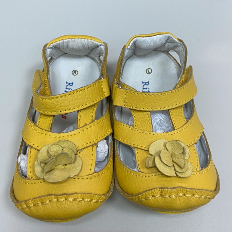 美國 Rileyroos 手工真皮無毒學步鞋/嬰兒鞋/寶寶鞋/童鞋_艾莉森 陽光向日葵(1)（福利品）