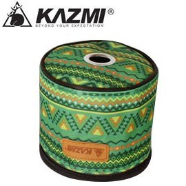 【【蘋果戶外】】KAZMI K4T3B008 經典民族風捲筒衛生紙收納套 綠 小抽取式面紙盒/衛生紙盒/裝飾袋/廚房紙巾套