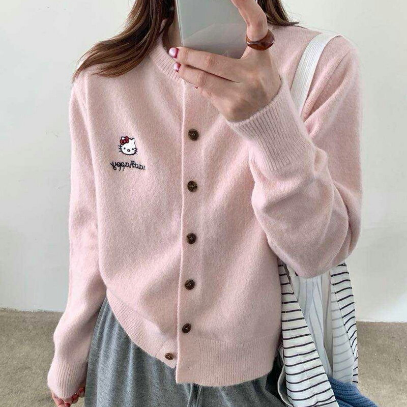 【巴黎精品】現貨+預購 法式針織外套寬鬆上衣針織衫毛衣大碼百搭休閒女裝-韓系刺繡純色女外套5色a1lg41