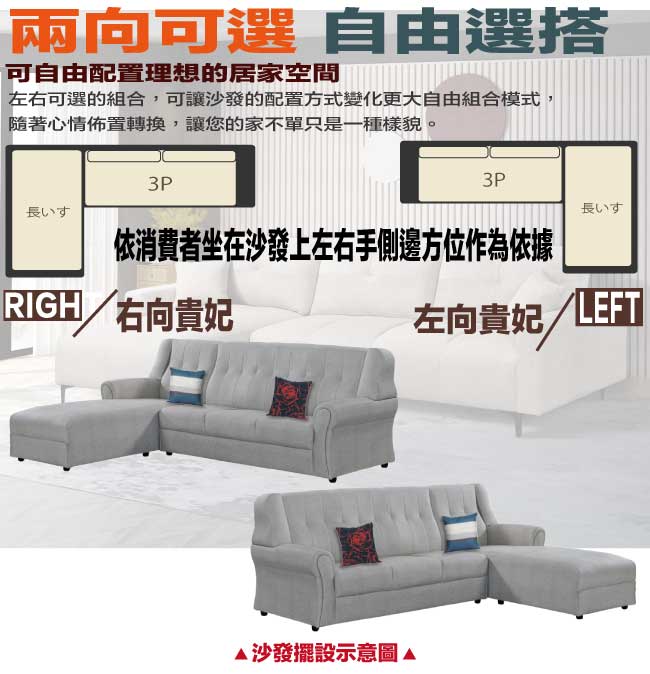 【綠家居】凱雅灰色耐刮皮革L型沙發組合(左＆右二向可選) 1