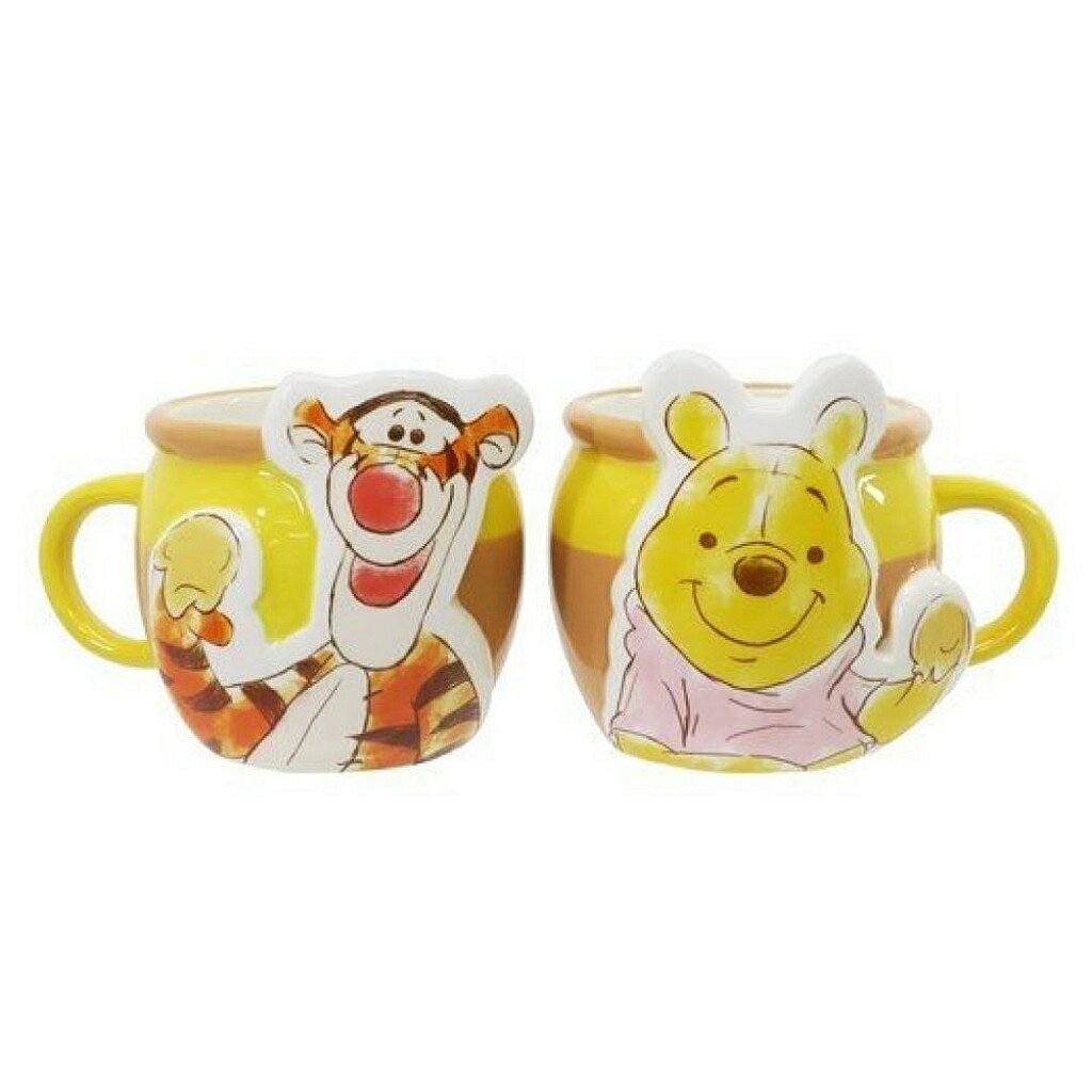 【震撼精品百貨】Winnie the Pooh 迪士尼 DISNEY 小熊維尼 POOH 陶瓷馬克對杯#24896 震撼日式精品百貨