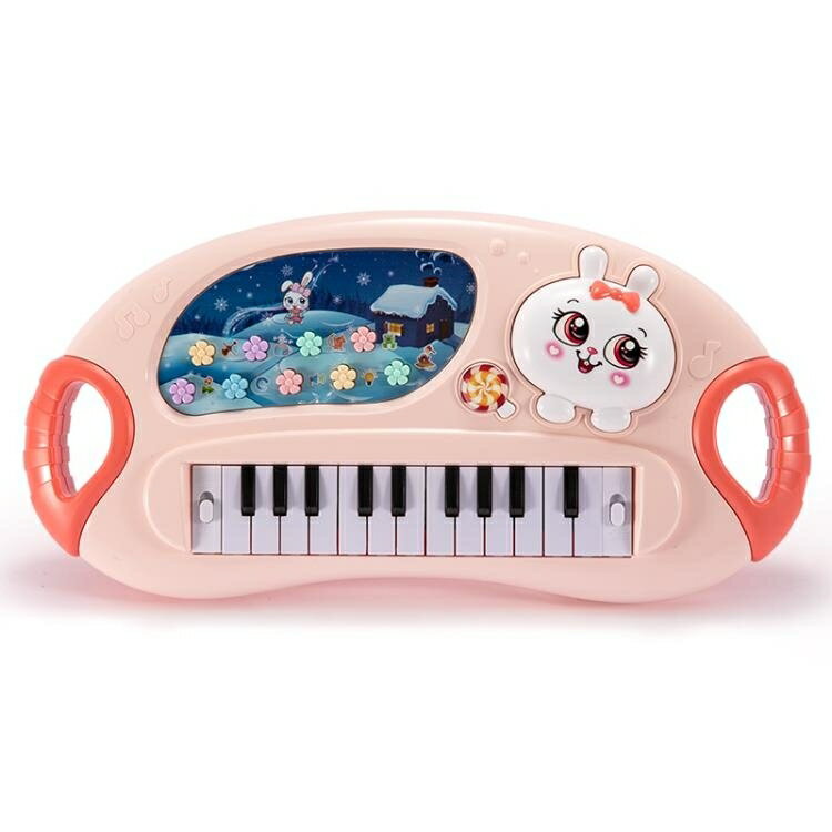 電子琴 電子琴玩具初學寶寶彈鋼琴音樂帶話筒女孩1-2-34歲兒童益智多功能 DF♠極有家♠