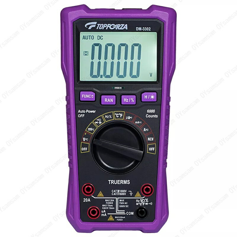 TOPFORZA 拓伏銳 3 5/6真有效值數字萬用表 DM-3302 1