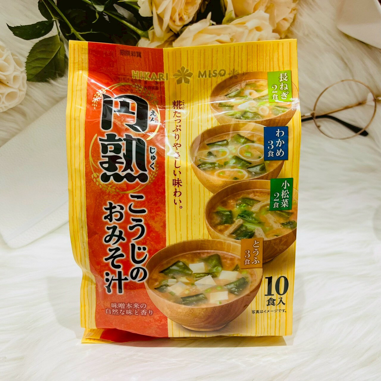 日本 HIKARI MISO 円熟 即食味噌湯 10食入 豆腐/海帶芽/油菜/長蔥 四種風味｜全店$299 全家取貨免運｜領券9折｜APP下單最高再賺13%點數⚡