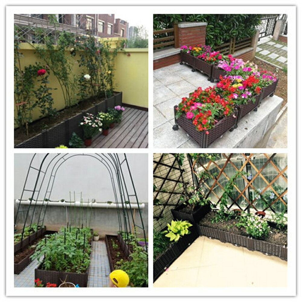 蔬菜種植箱特大陽台種菜盆長方形家庭屋頂菜園塑膠種菜花盆花槽年終鉅惠可開發票df 森馬先生旗艦店直營店