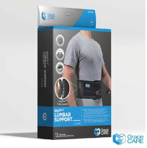 台灣製造Grace CARE 倍思親easyfort 省力透氣短版三合一滑輪護腰 0