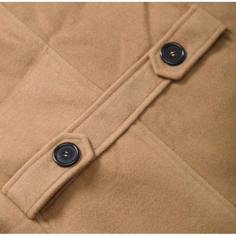 韓版男裝 毛呢外套 修身男大衣 中長版大衣 毛呢大衣 刷毛大衣 西裝外套 大衣西裝 櫻桃嚴選 6