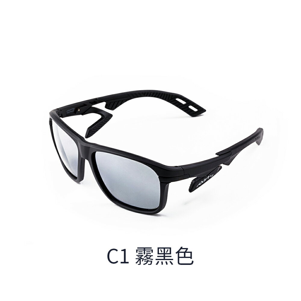 Airfly Daily AF402 無鼻墊太陽眼鏡 黑色 灰色 琥珀色鏡框 基礎款鏡片 3