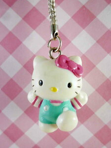 【震撼精品百貨】Hello Kitty 凱蒂貓 KITTY手機吊飾-KITTY走路造型-綠色 震撼日式精品百貨