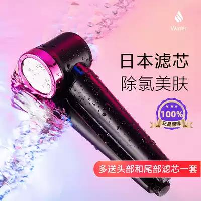 日本QURATTA增壓淨水花灑小話筒噴頭過濾除氯淋雨軟水美膚蓮蓬頭 雙11全館免運