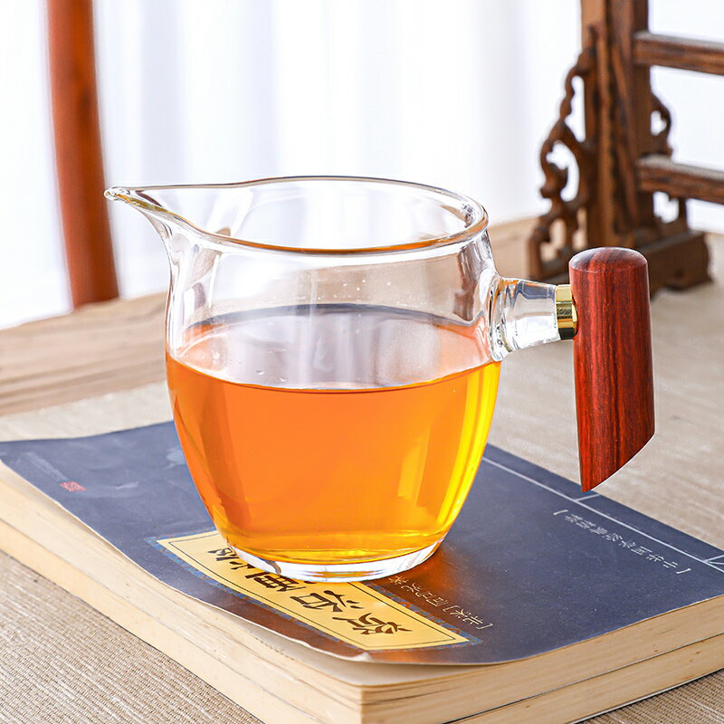 玻璃公道杯 加厚耐熱分茶器家用過濾茶海功夫 茶道茶具配件