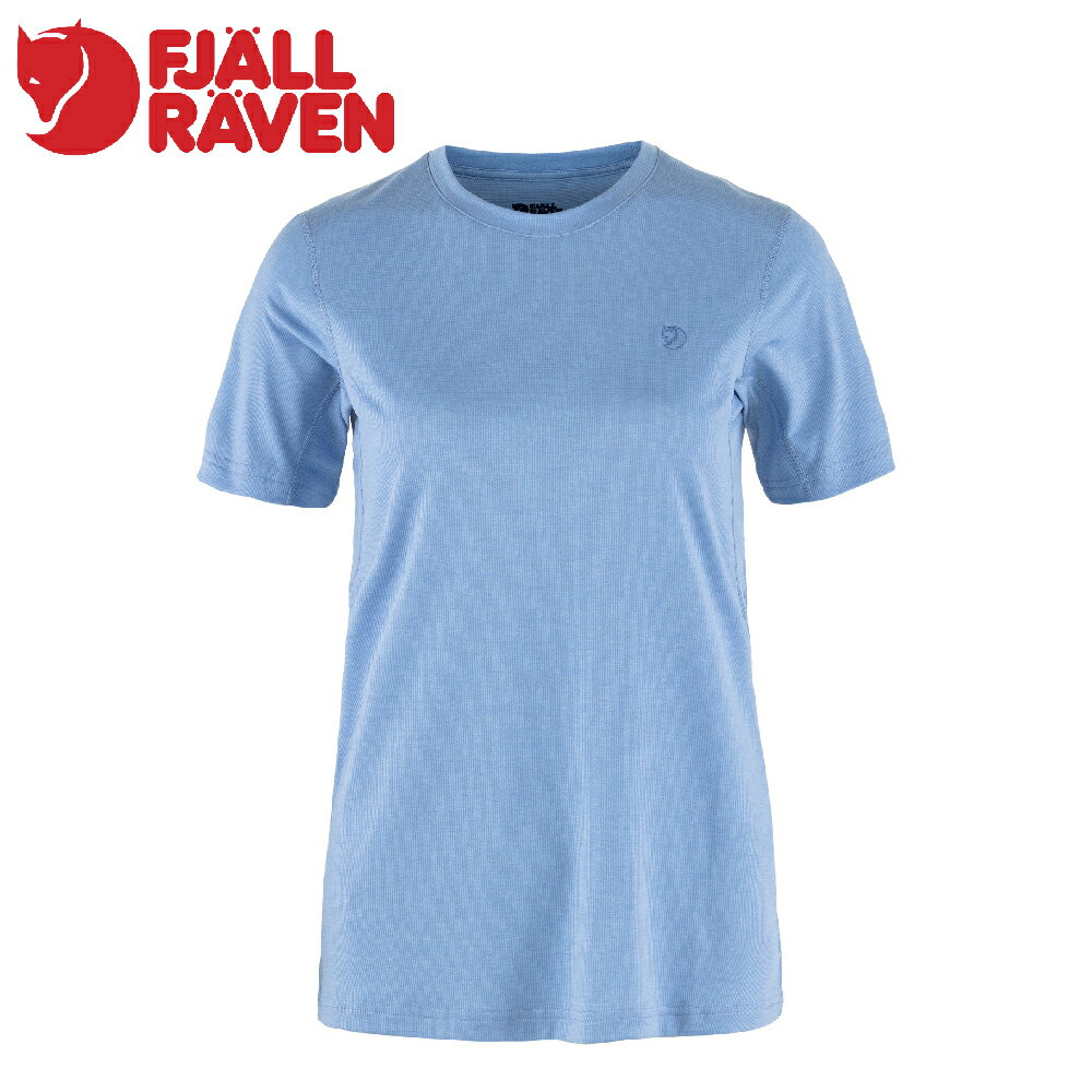【Fjallraven 小狐狸 女 Abisko Day Hike 短袖排汗衣《群青藍》】F84106/短T/短袖/圓領T/棉T