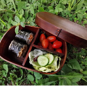 美麗大街【108052755】日式木質飯盒餐盒便當盒壽司盒 分格木碗菜碗菜盒