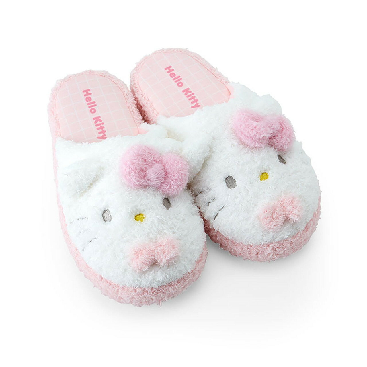 【震撼精品百貨】凱蒂貓 Hello Kitty~日本SANRIO三麗鷗 KITTY成人絨毛造型室內拖鞋25cm-大臉*28740