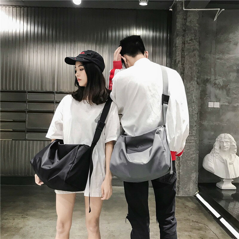 尼龍健身包行李收納包瑜伽包大容量可折疊短途女旅行潮流男運動包