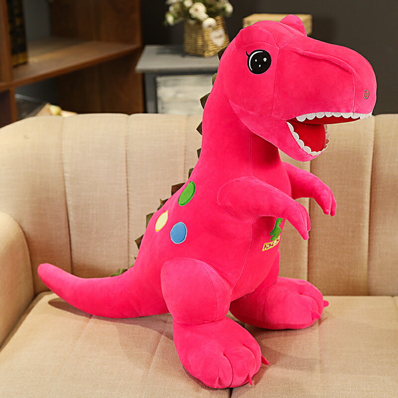 毛絨娃娃 公仔 玩偶 抱枕 恐龍毛絨玩具霸王龍公仔玩偶睡覺抱枕小大號布娃娃男生版男孩兒童【MJ20109】 5