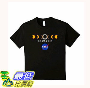 [106美國直購] 2017 NASA 太空總署日蝕 T shirt 小孩款 NASA Total Solar Eclipse T-Shirt August 21 2017