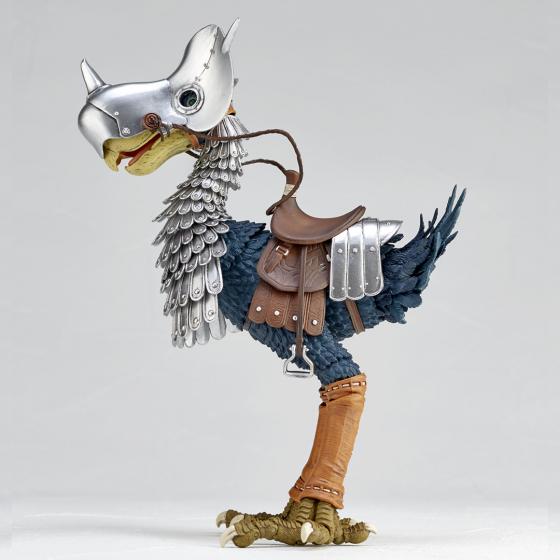 真愛日本 宮崎駿 吉卜力 風之谷 海洋堂 陸行鳥 鳥馬 庫夏娜親衛隊Ver. 竹谷隆之 可動模型 自在置物 收藏