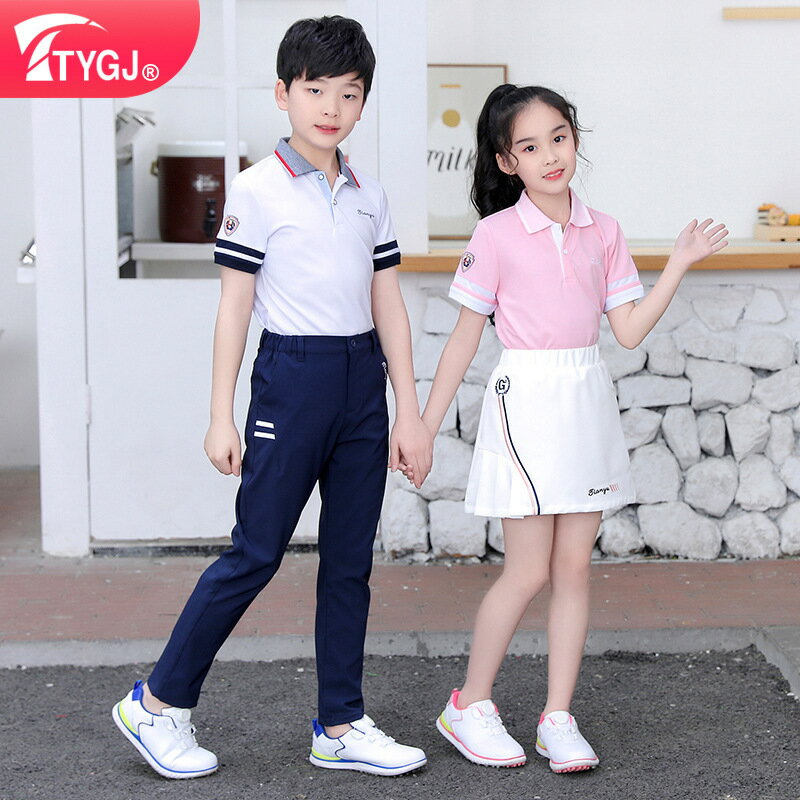 TTYGJ高爾夫服裝夏季短袖球服 男女生童裝 T恤Polo衫運動上衣