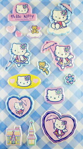【震撼精品百貨】Hello Kitty 凱蒂貓 KITTY立體貼紙-公主 震撼日式精品百貨
