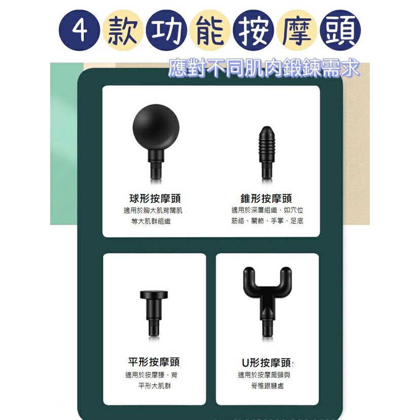 【漫格子】 筋膜槍 新款32檔調速 按摩槍 肌肉放鬆 液晶顯示 小型按摩槍 迷你按摩槍 小型筋膜槍 2