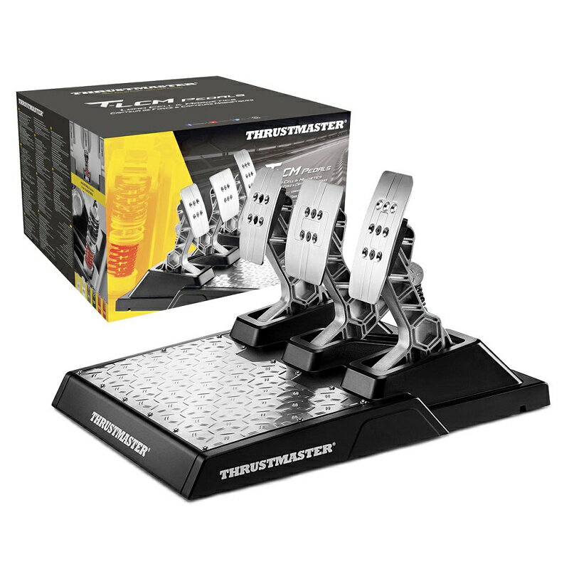 【享最高折300】Thrustmaster T-LCM Pedals 圖馬思特 磁性感應踏板剎車組 可支援PS5 PS4 Xbox PC